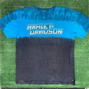 Vintage Y2K Harley Davidson Shirt Tie Dye Logo Biker Tee